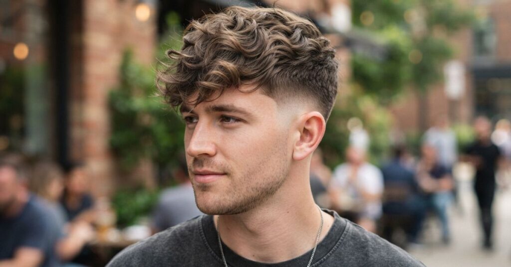 Messy Wavy Burst Fade