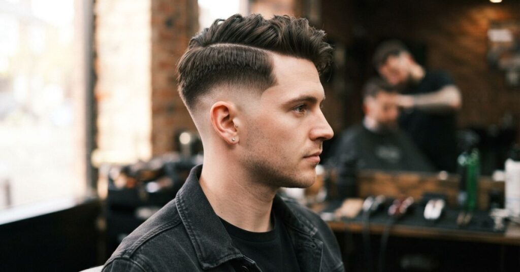 Ultimate Burst Fade Side Part