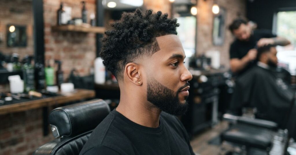 Low Burst Fade for Black Men