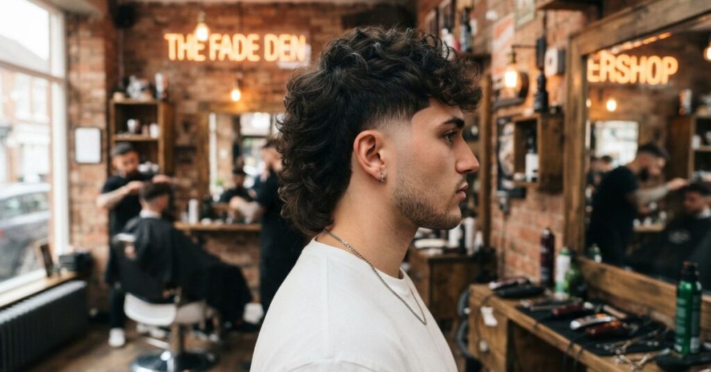 Burst Fade Mullet