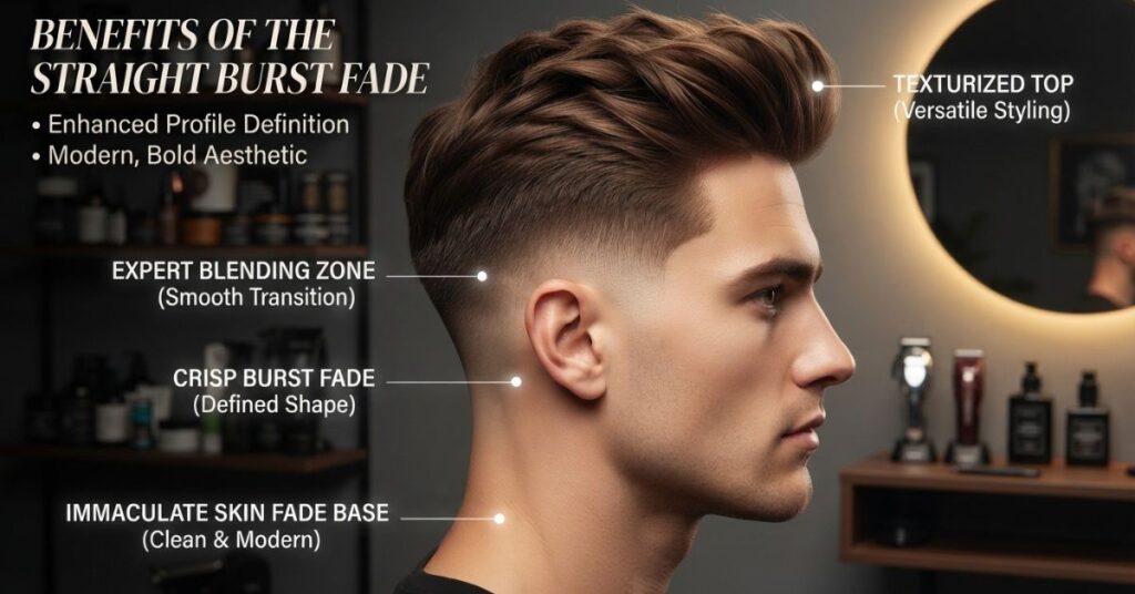 Benefits of a Straight Burst Fade Haircut