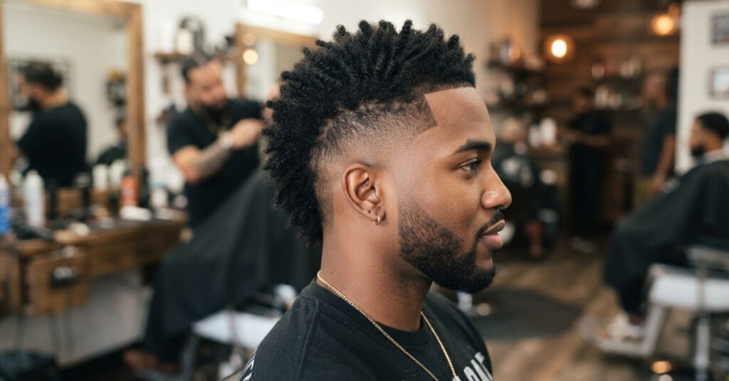 Straight Burst Fade Mohawk