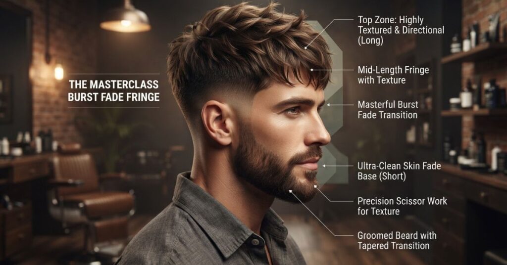 What Is a Burst Fade Fringe Haircut?