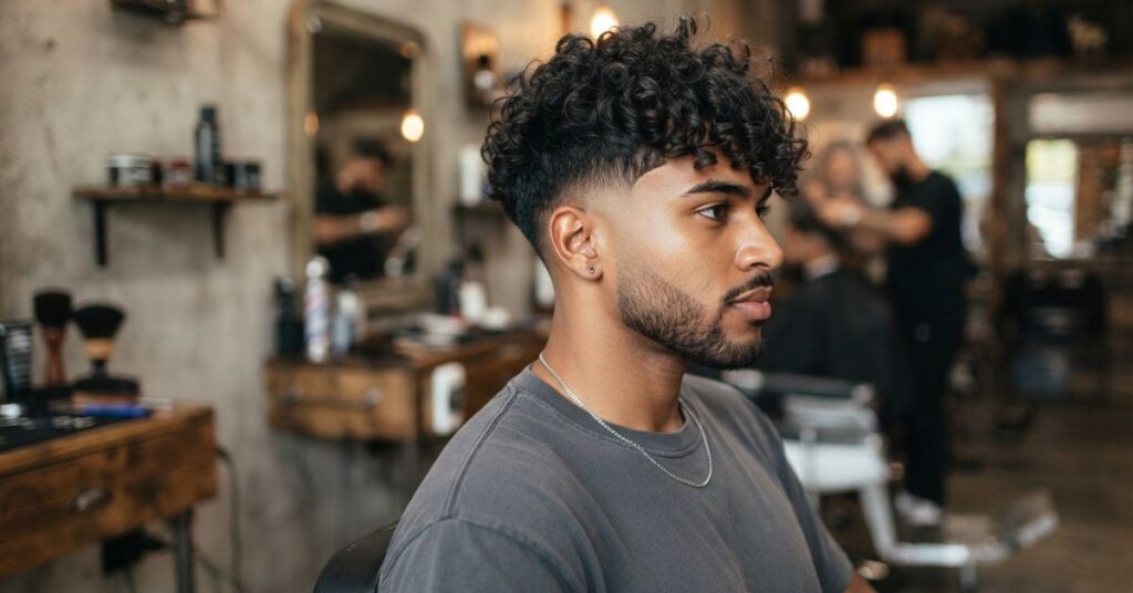 Curly Burst Fade Fringe