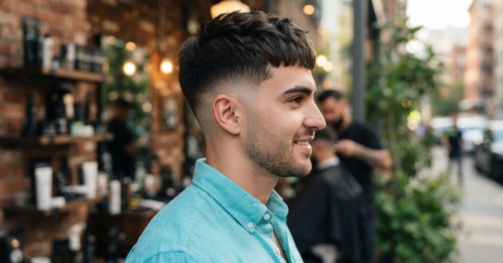 Short Fringe with Burst Fade