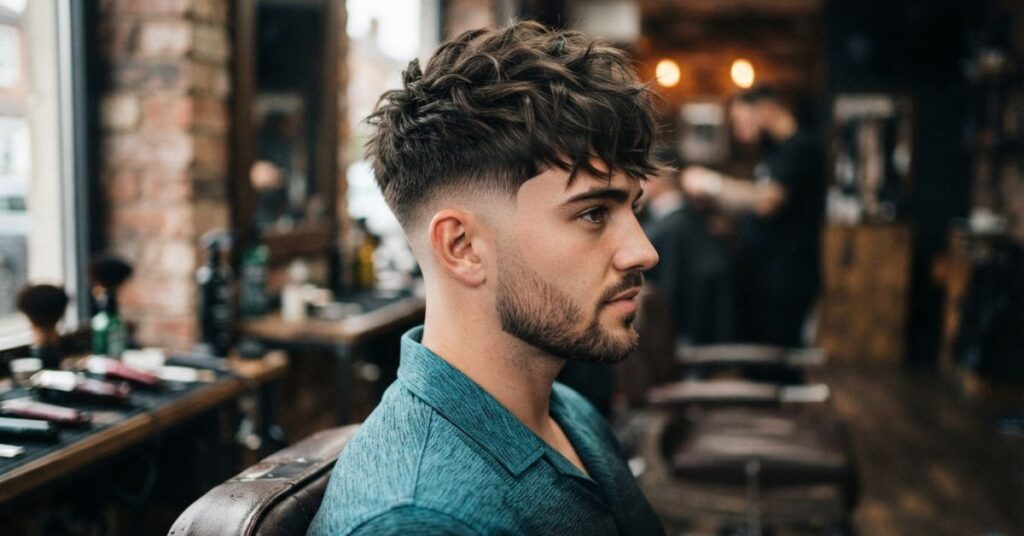 Modern Textured Fringe with Burst Fade