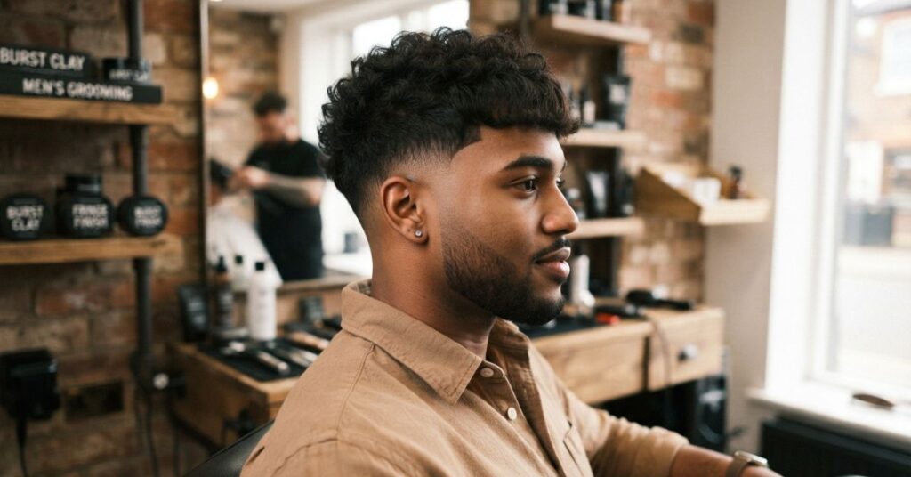 Mid Burst Fade Fringe