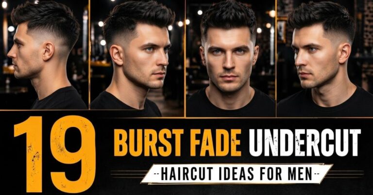 Burst fade undercut hairstyle for men