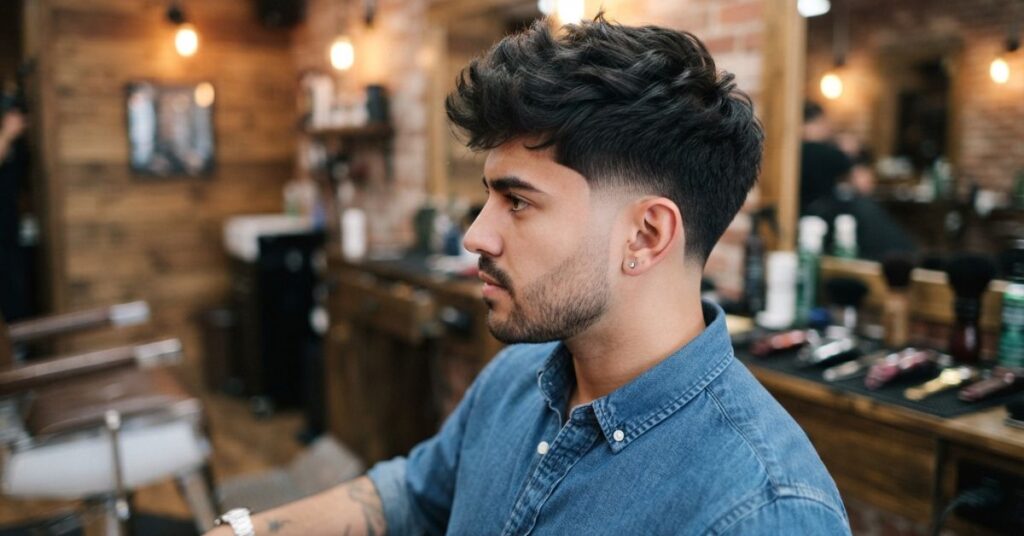 Short Burst Fade for Thick Hair