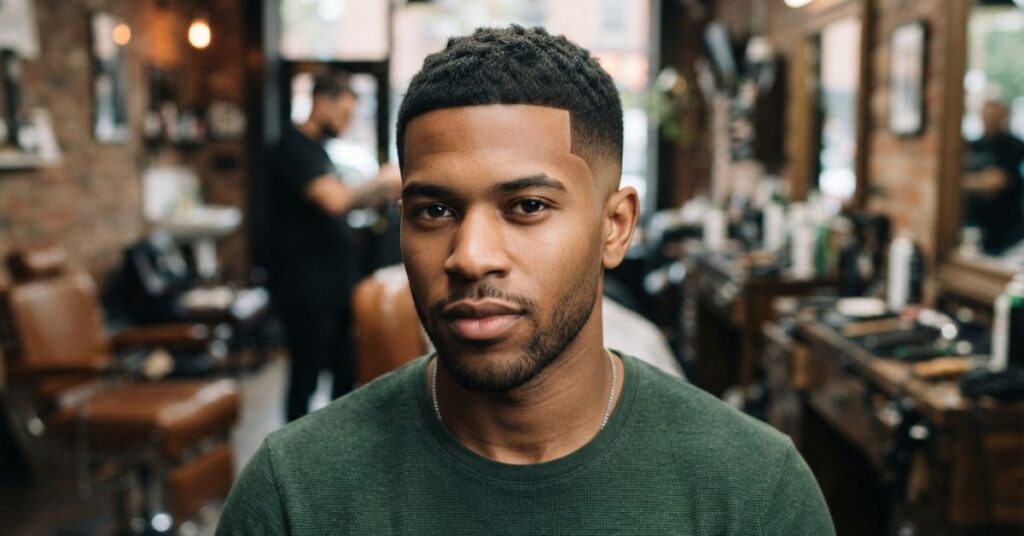 Short Crew Cut Burst Fade