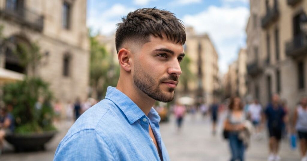 Short French Crop Burst Fade
