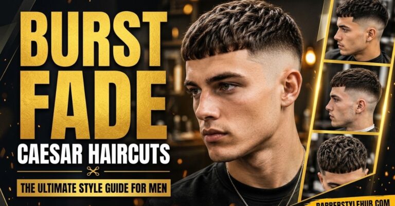 Burst Fade Caesar Haircut