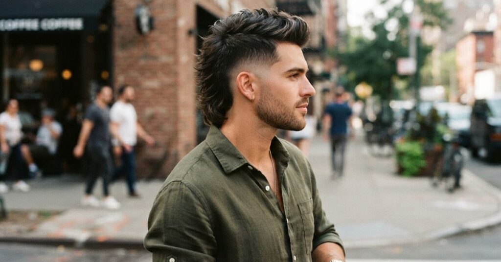 Burst Fade Mohawk Mullet Hybrid