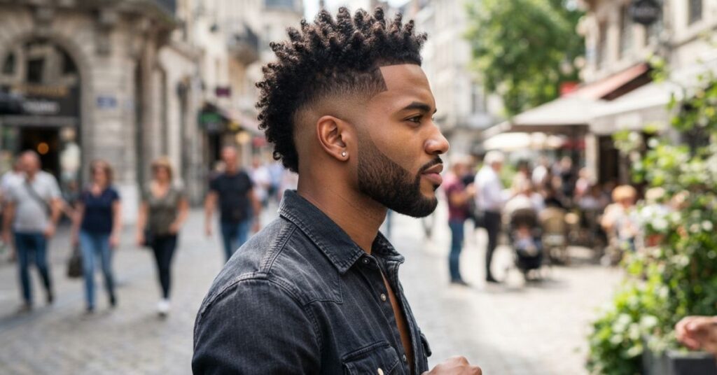 Classic Burst Fade Mohawk