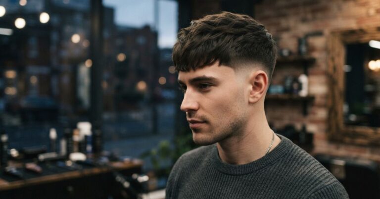 Low Taper fade Fringe