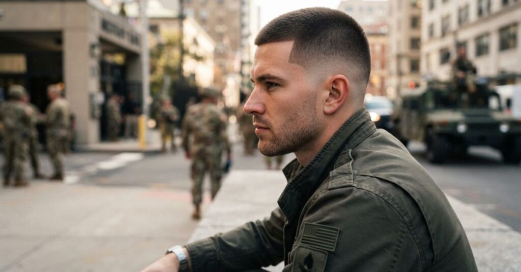 Military Buzz Cut  Burst Fade