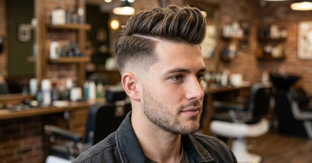 Quiff with Hard Part