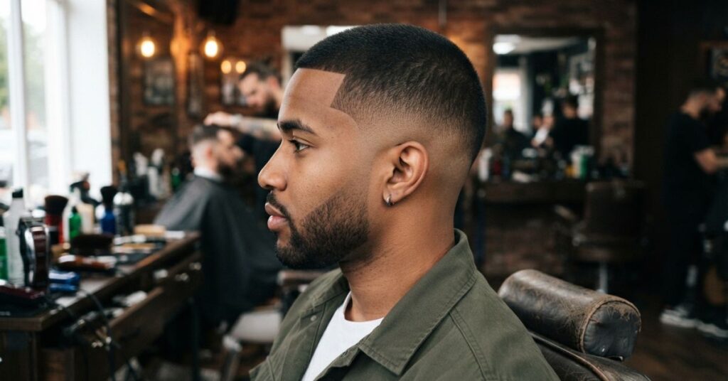 Shadow Buzz Cut  Burst Fade