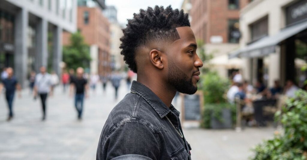 Short Burst Fade Mohawk