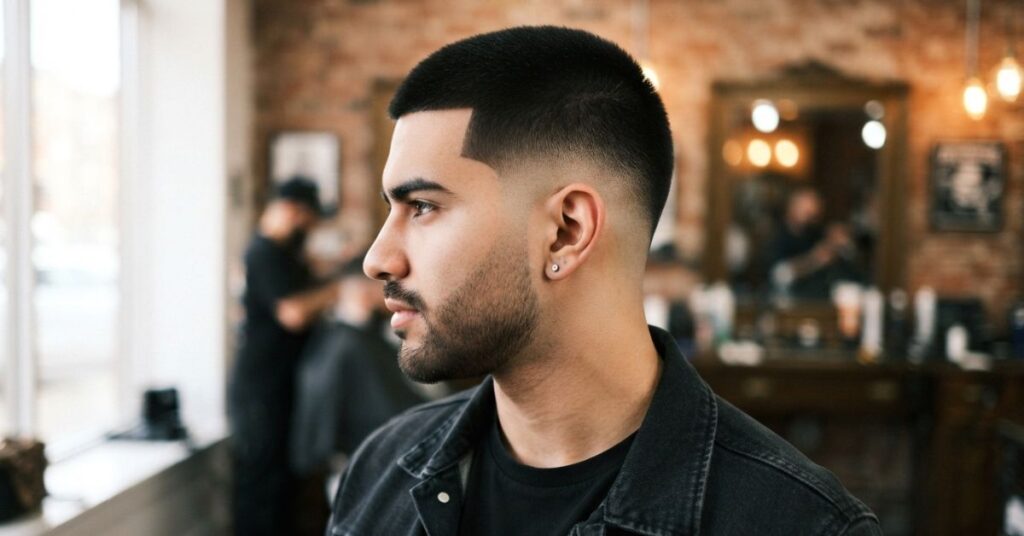 Thick Hair Buzz Cut  Burst Fade